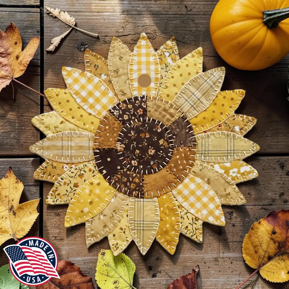 Patchwork Sunflower Freshie