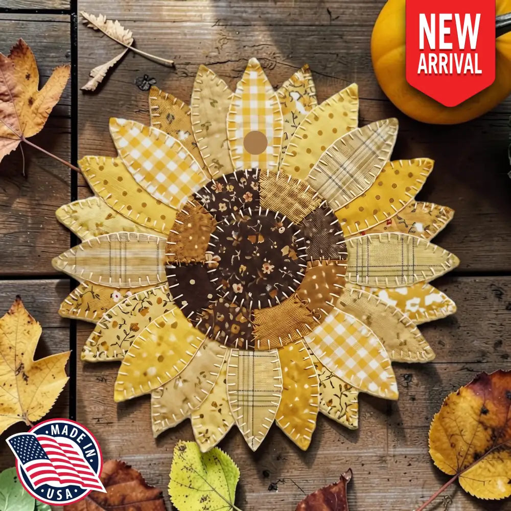 Patchwork Sunflower Freshie
