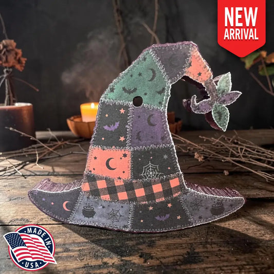 Patchwork Witch Hat Freshie