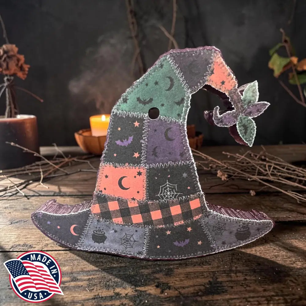 Patchwork Witch Hat Freshie