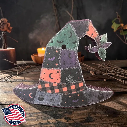 Patchwork Witch Hat Freshie