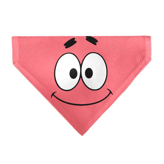 Pet Bandana - SpongeBob SquarePants Patrick Star Face Close-Up Pink Pet Bandanas