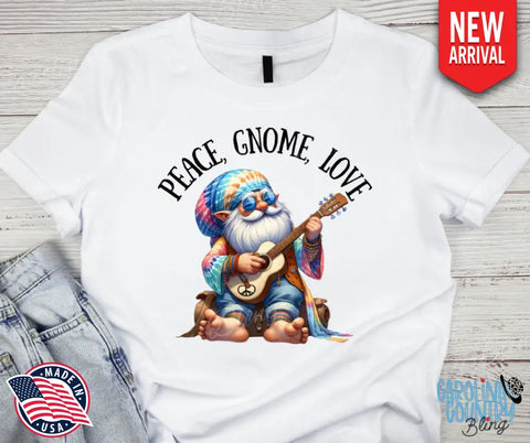 Peace Gnome Love – Multi Shirt