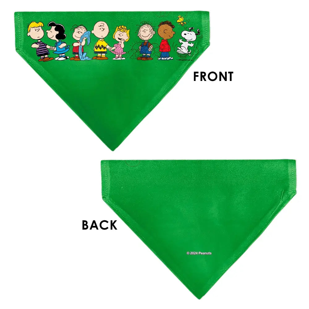 Peanuts Gang - Green Pet Bandanas