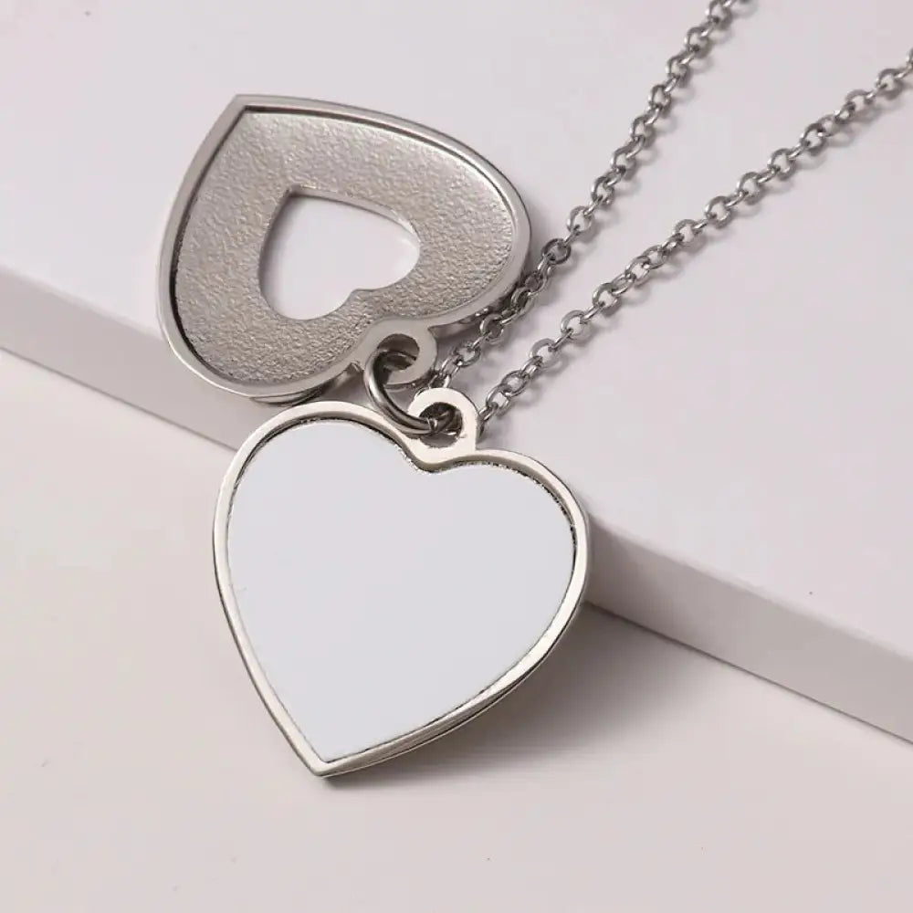 Peek Into My Heart - Silver Necklace