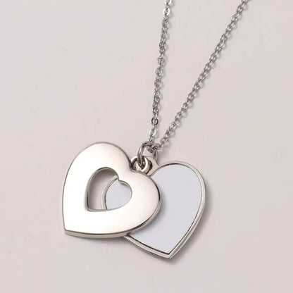 Peek Into My Heart - Silver Necklace