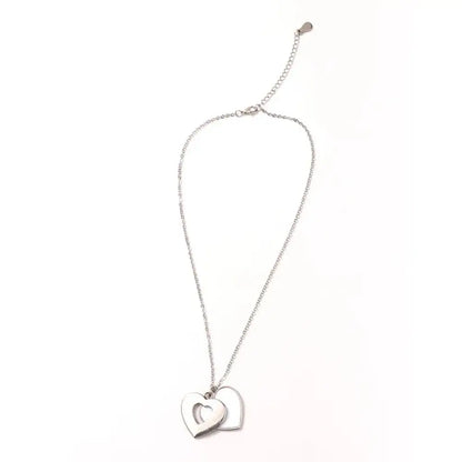 Peek Into My Heart - Silver Necklace