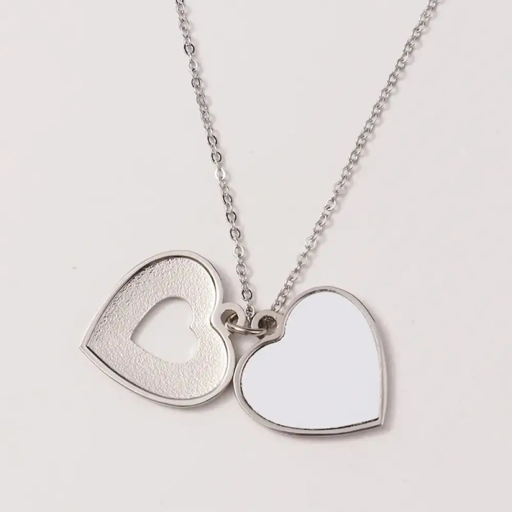 Peek Into My Heart - Silver Necklace