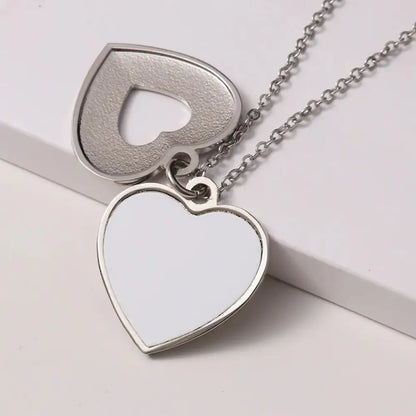 Peek Into My Heart - Silver Necklace