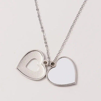 Peek Into My Heart - Silver Necklace