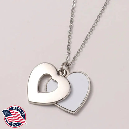 Peek Into My Heart - Silver Necklace