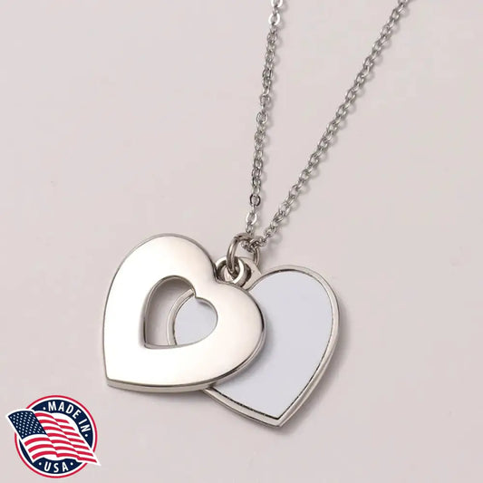 Peek Into My Heart - Silver Necklace