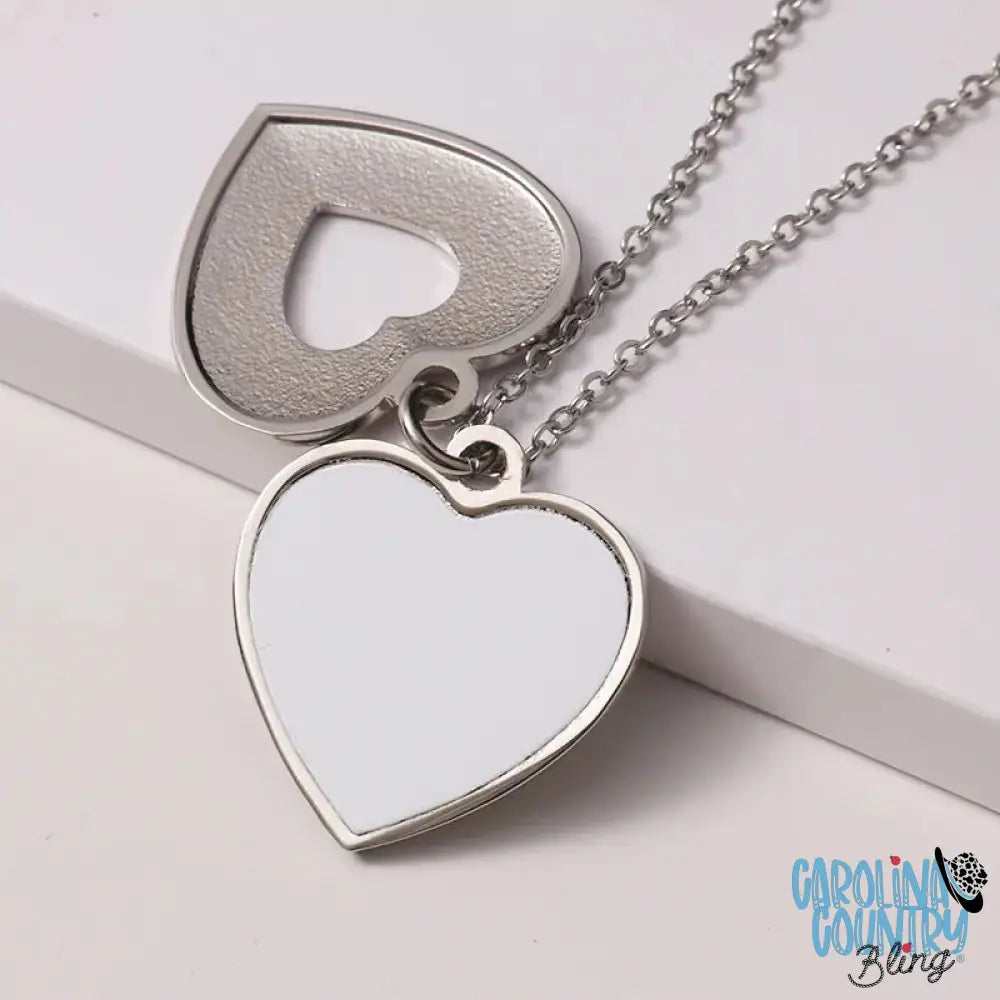 Peek Into My Heart - Silver Necklace