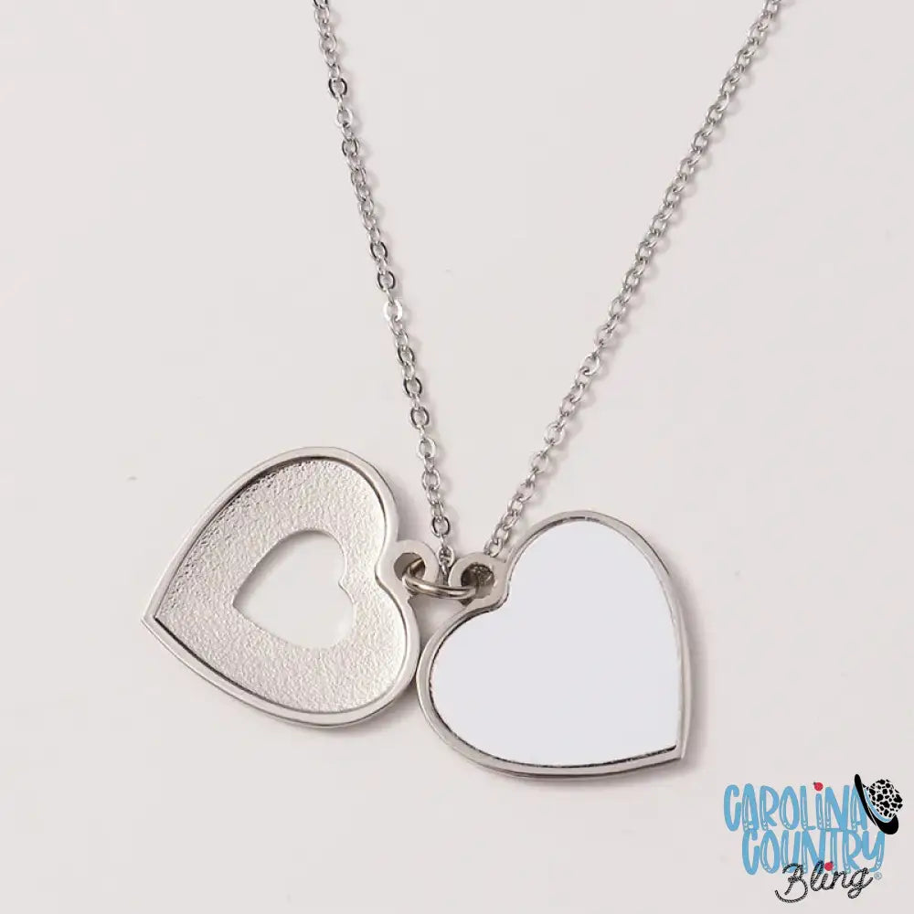 Peek Into My Heart - Silver Necklace