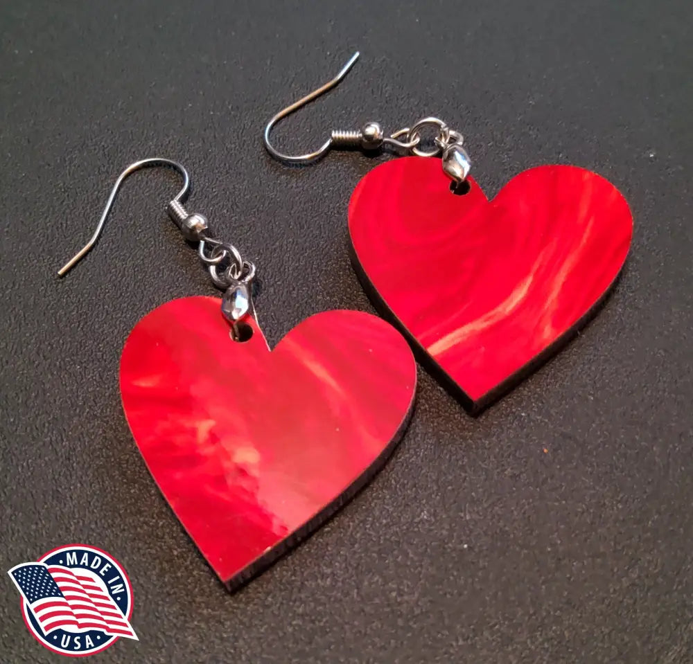 Petals Of Love - Red Earrings