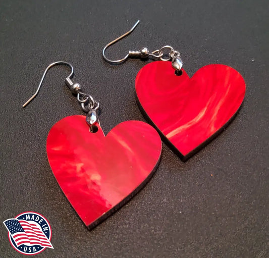 Petals Of Love - Red Earrings