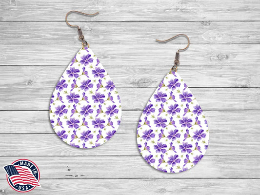 Picking Flowers – Purple Earrings