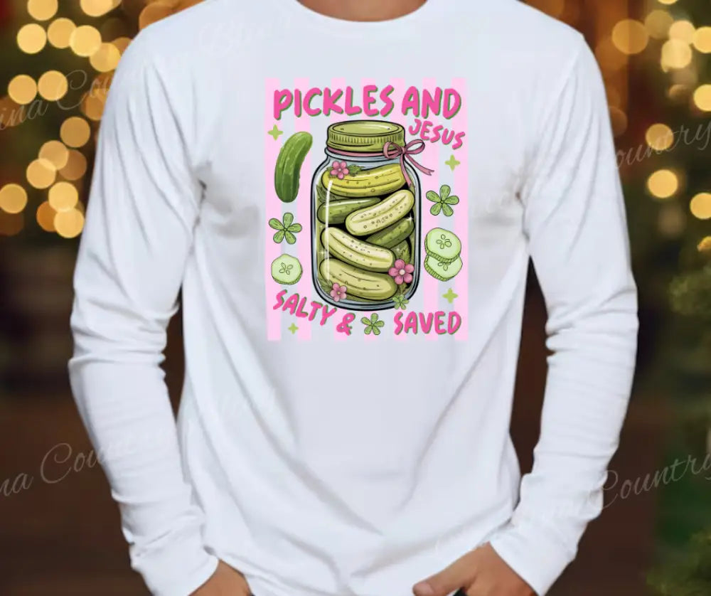 Pickles & Jesus - Multi - Small / Long - Shirt