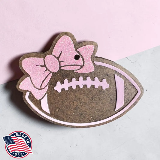 Pink Football Freshie