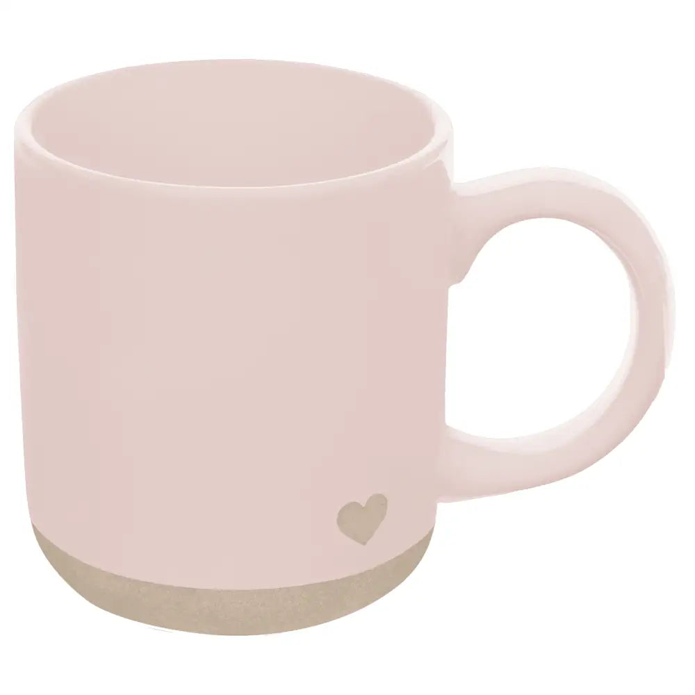 Pink Heart 14 oz Stoneware Coffee Mug Coffee Mugs