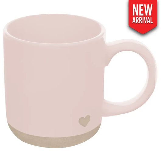 Pink Heart 14 oz Stoneware Coffee Mug Coffee Mugs