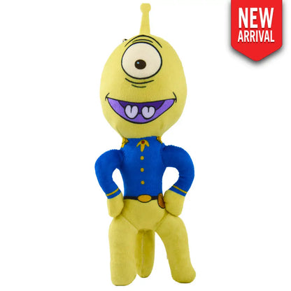 Dog Toy Squeaker Plush - Lilo and Stitch Pleakley Smiling Full Body Standing Pose Dog Toy Squeaky Plush