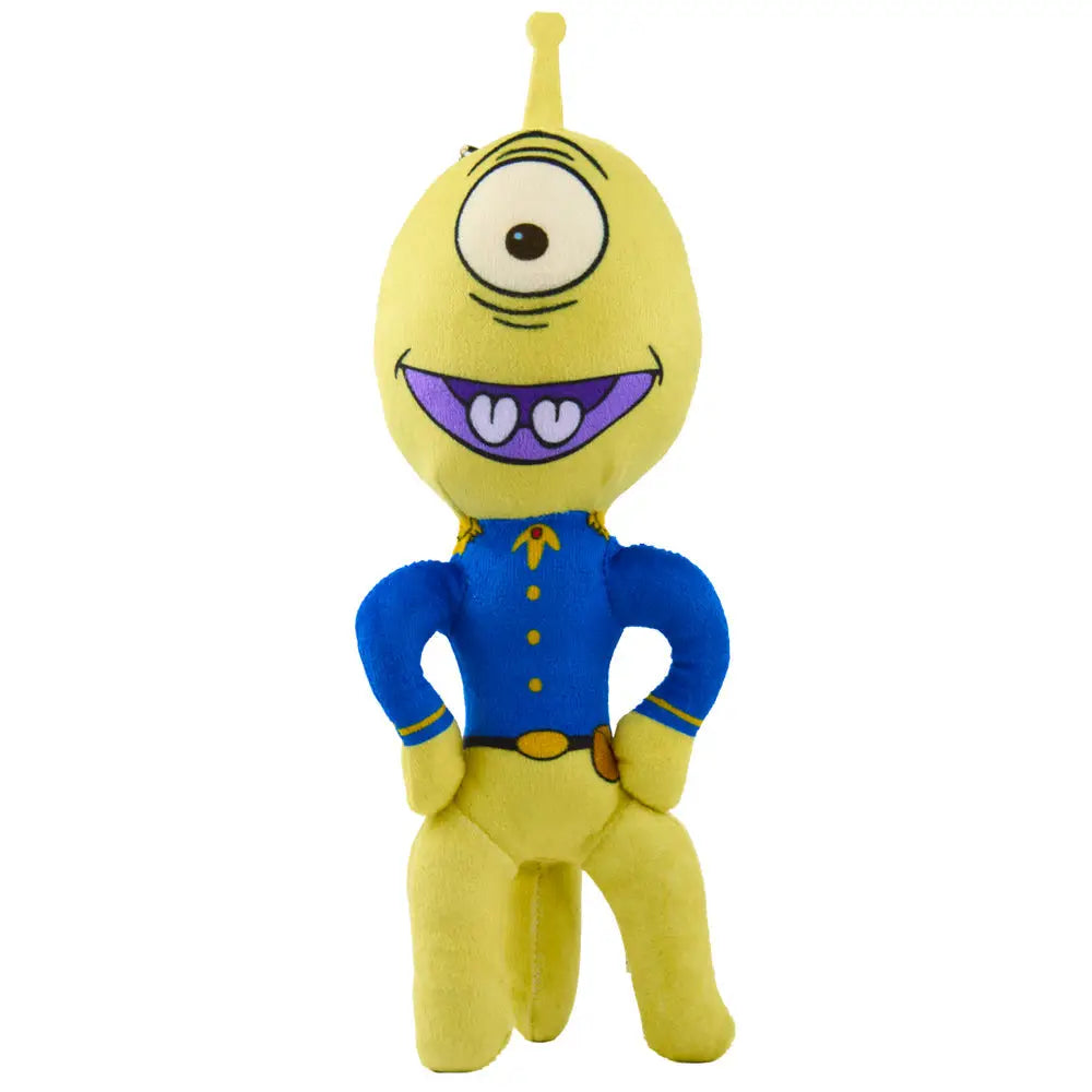 Dog Toy Squeaker Plush - Lilo and Stitch Pleakley Smiling Full Body Standing Pose Dog Toy Squeaky Plush