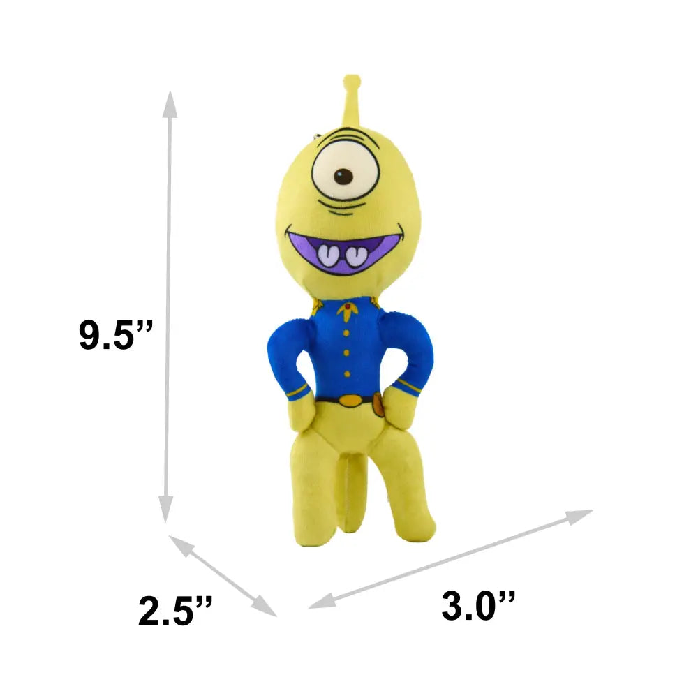 Dog Toy Squeaker Plush - Lilo and Stitch Pleakley Smiling Full Body Standing Pose Dog Toy Squeaky Plush