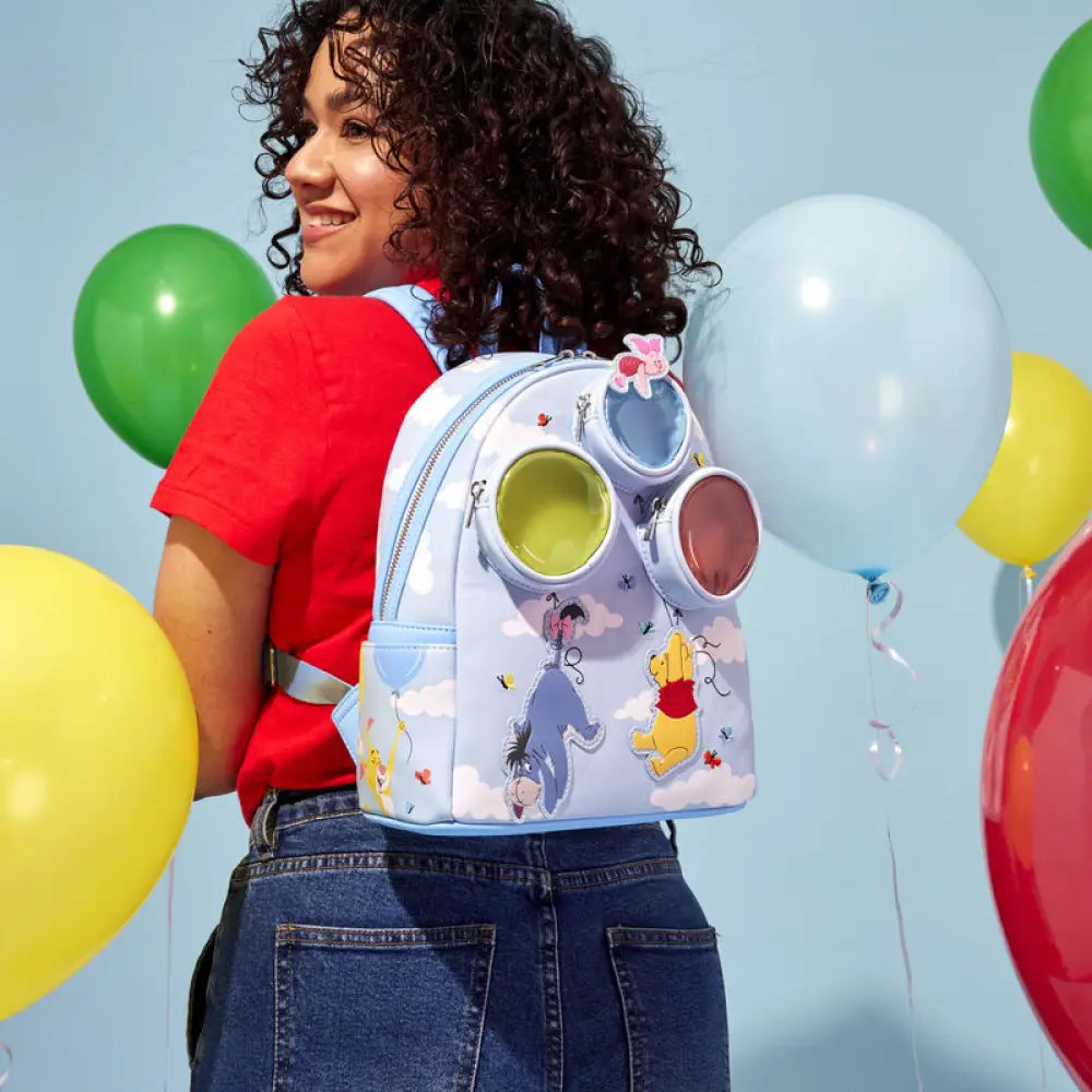 Winnie the Pooh and Friends Floating Balloons Mini Backpack by LoungeFly Bags & Wallets