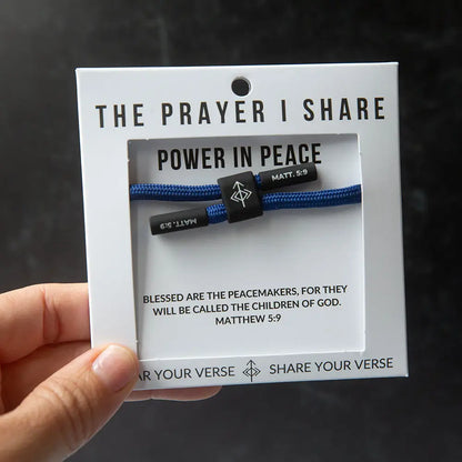 Power in Peace Matthew 5:9 bracelet