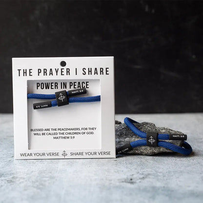 Power in Peace Matthew 5:9 bracelet