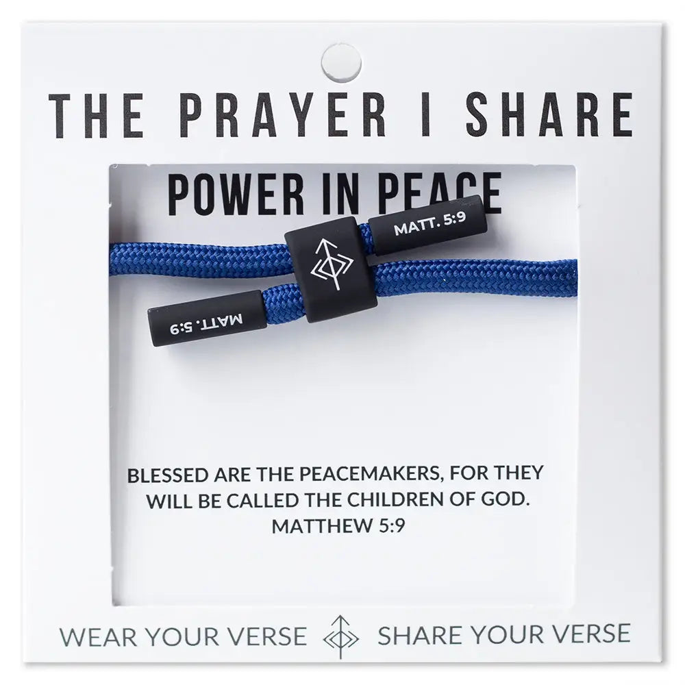 Power in Peace Matthew 5:9 bracelet