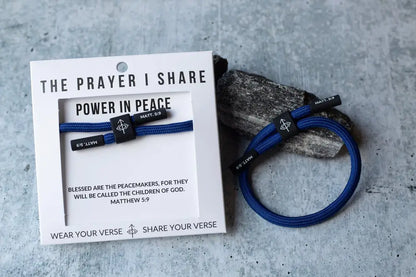 Power in Peace Matthew 5:9 bracelet