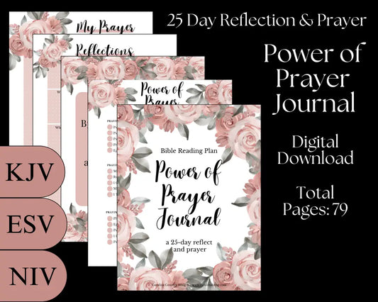 Power of Prayer - 25 Day Reflect & Prayer KJV Digital Download