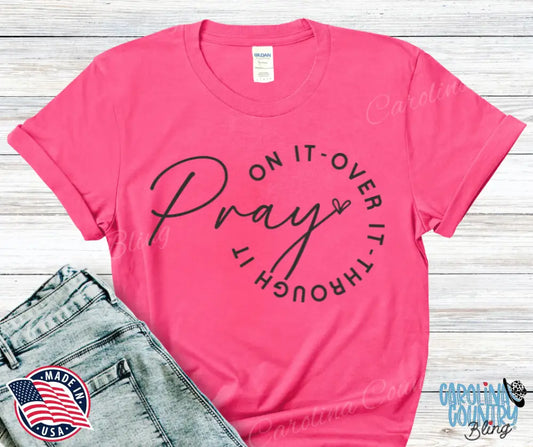 Pray On It – Multi Small / Pink Shirt