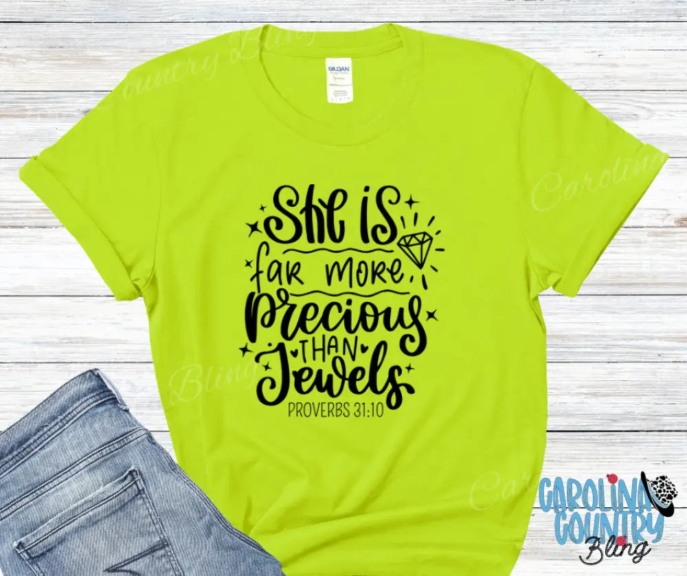 Precious Than Jewels – Multi Small / Green Shirt