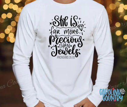 Precious Than Jewels – Multi Small / White Long Sleeve Shirt