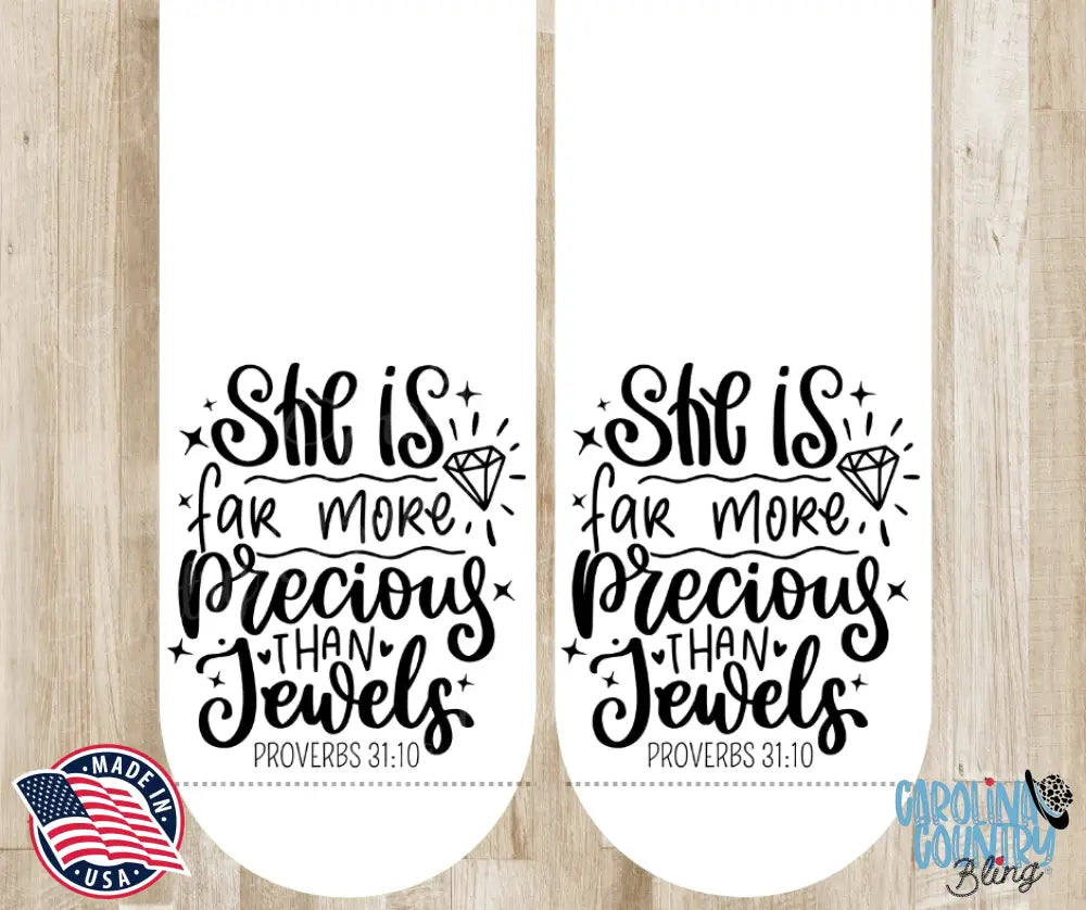 Precious Than Jewels – Multi Socks