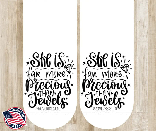 Precious Than Jewels – Multi Socks