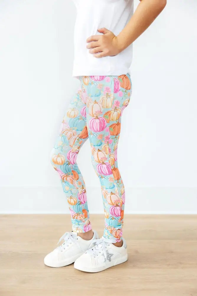Preppy Pumpkins Leggings - Leggings
