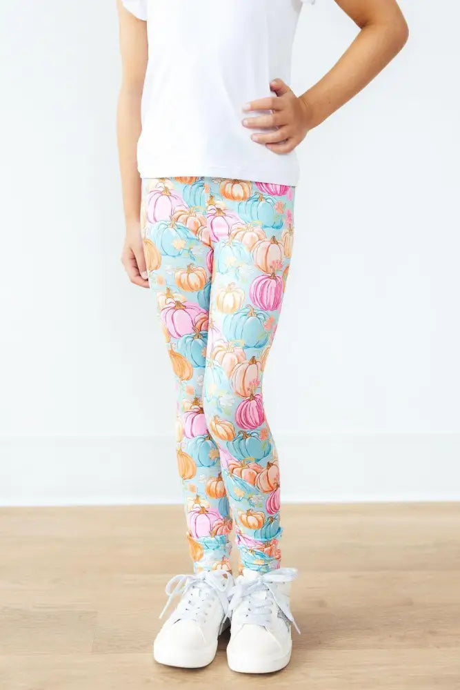 Preppy Pumpkins Leggings - Leggings