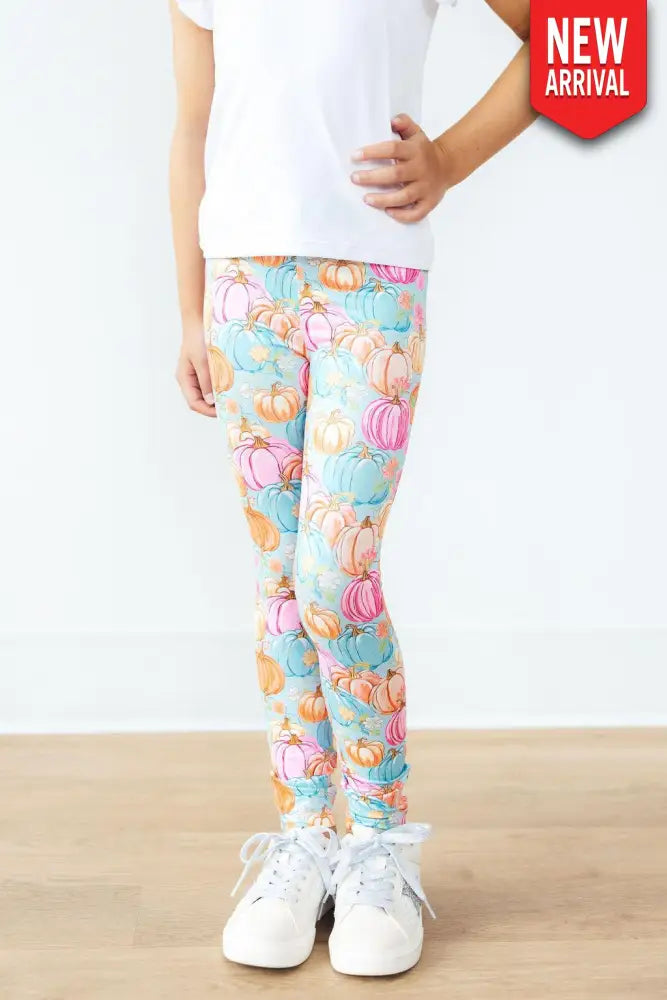Preppy Pumpkins Leggings - Leggings
