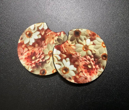 Pretty Petals Pink Car Coaster