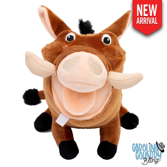 Dog Toy Squeaker Plush - Disney The Lion King Pumbaa Full Body Pose Dog Toy Squeaky Plush