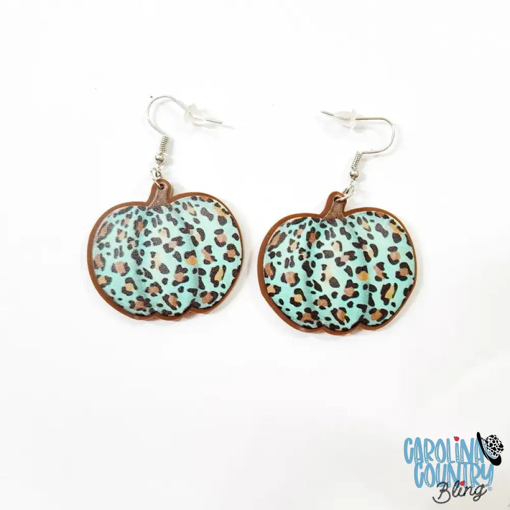 Pumpkin Patch – Blue Earrings