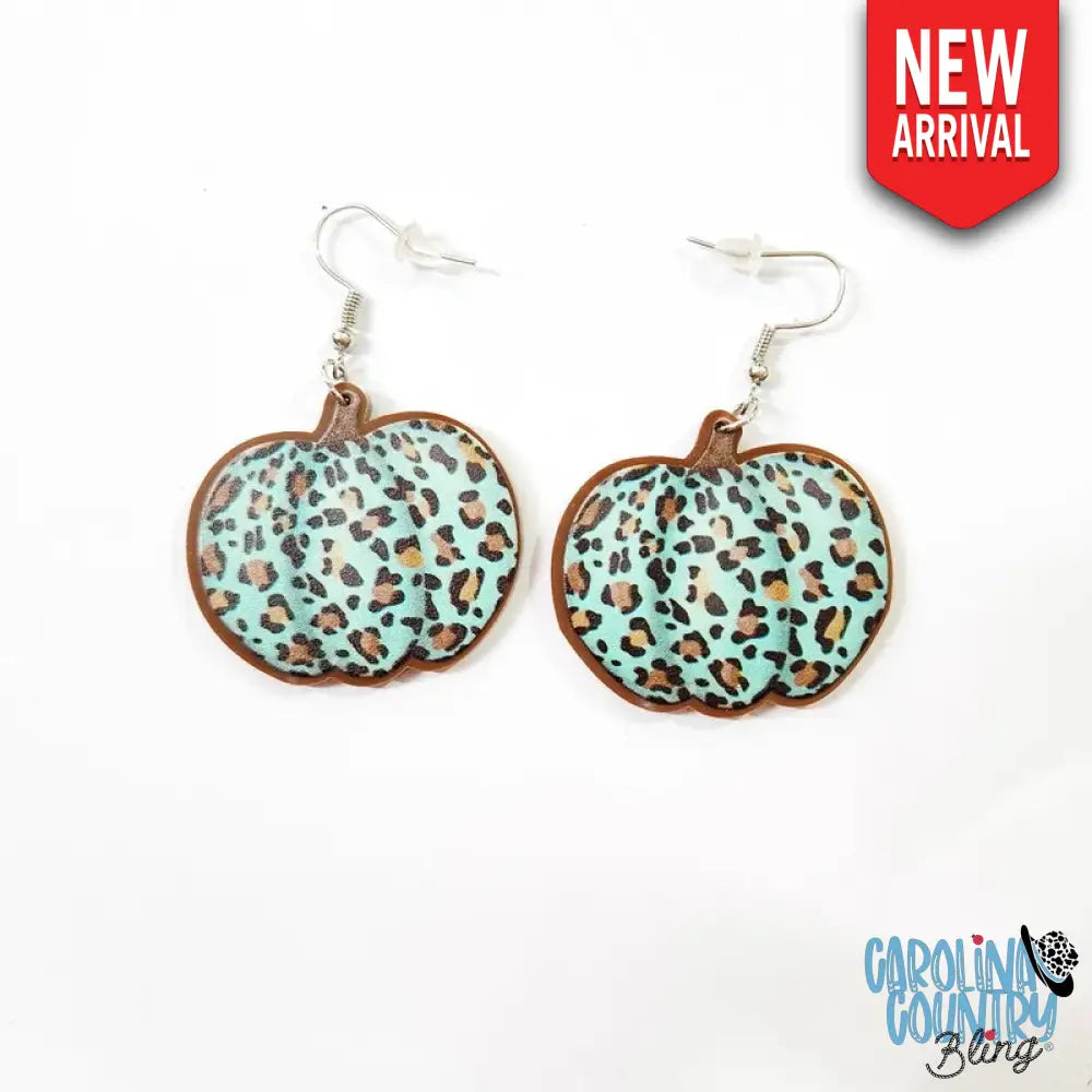 Pumpkin Patch – Blue Earrings