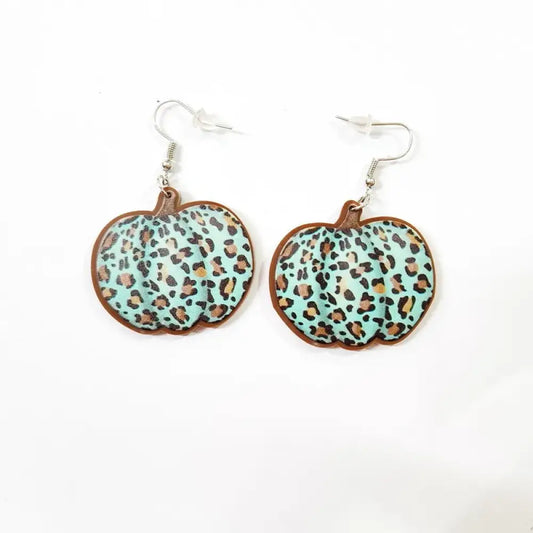 Pumpkin Patch – Blue Earrings