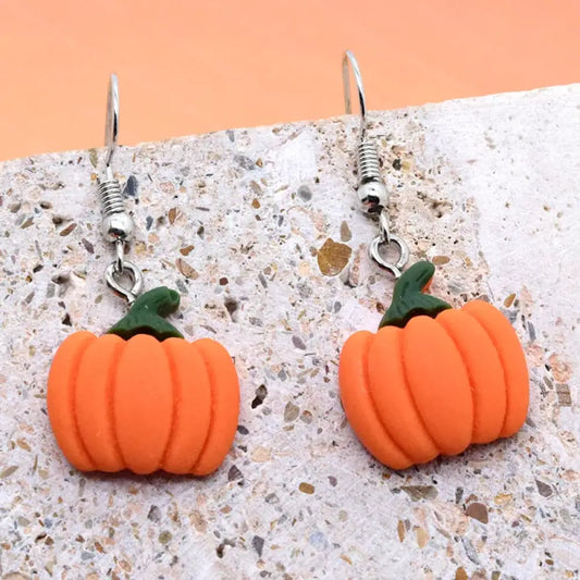 Pumpkin Patch – Orange Earrings