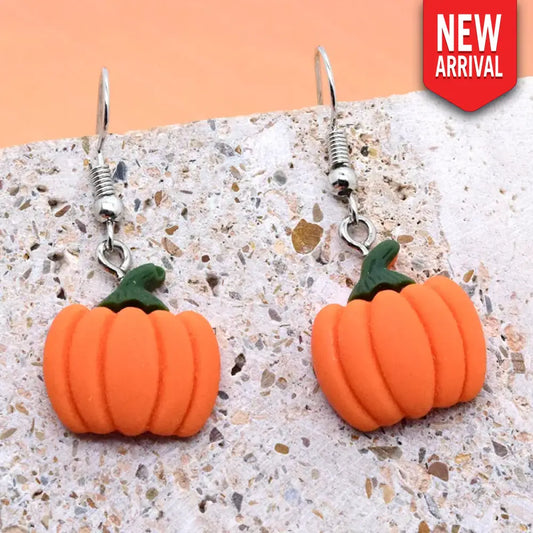 Pumpkin Patch – Orange Earrings