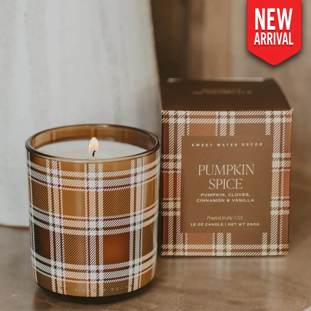 Pumpkin Spice Soy Candle - Boxed Tinted Glass Jar - 12 oz - Candles